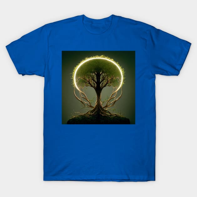 Yggdrasil World Tree of Life T-Shirt by Grassroots Green